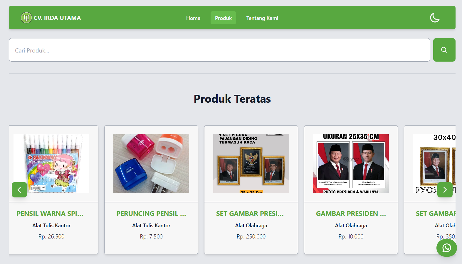 E-Katalog Irda Utama